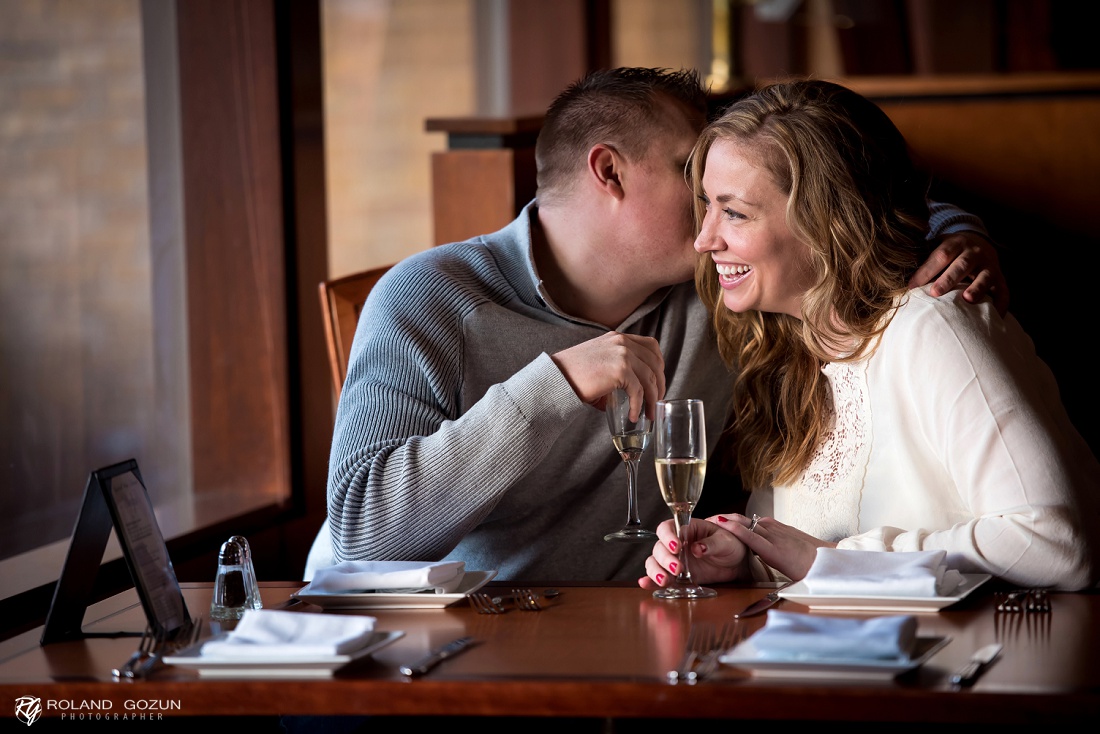 Sarah | Brian | Northbrook Hilton Allgauer's Restaurant Engagement